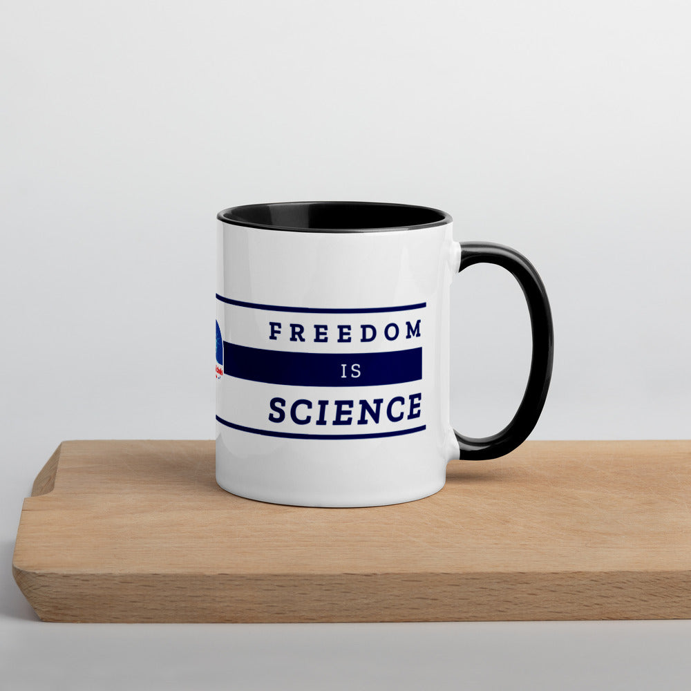 Freedom is Nature, Freedom is Science Mug with Color Inside - Proud Libertarian - The Brian Nichols Show