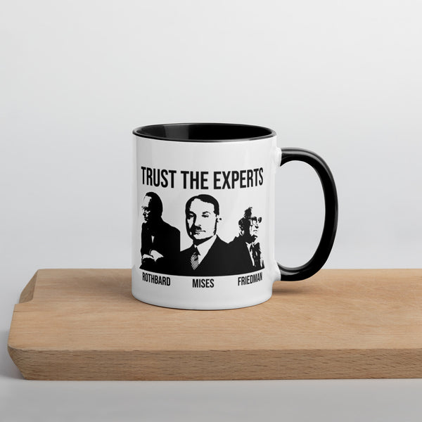Trust the Experts Mug with Color Inside - Proud Libertarian - The Brian Nichols Show
