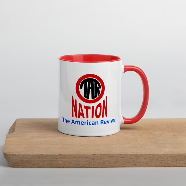 TAR-Nation Mug with Color Inside - Proud Libertarian - Proud Libertarian