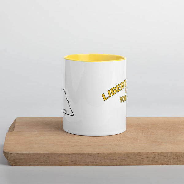 Libertarians of York PA Mug with Color Inside - Proud Libertarian - Libertarian Party of Pennsylvania - York