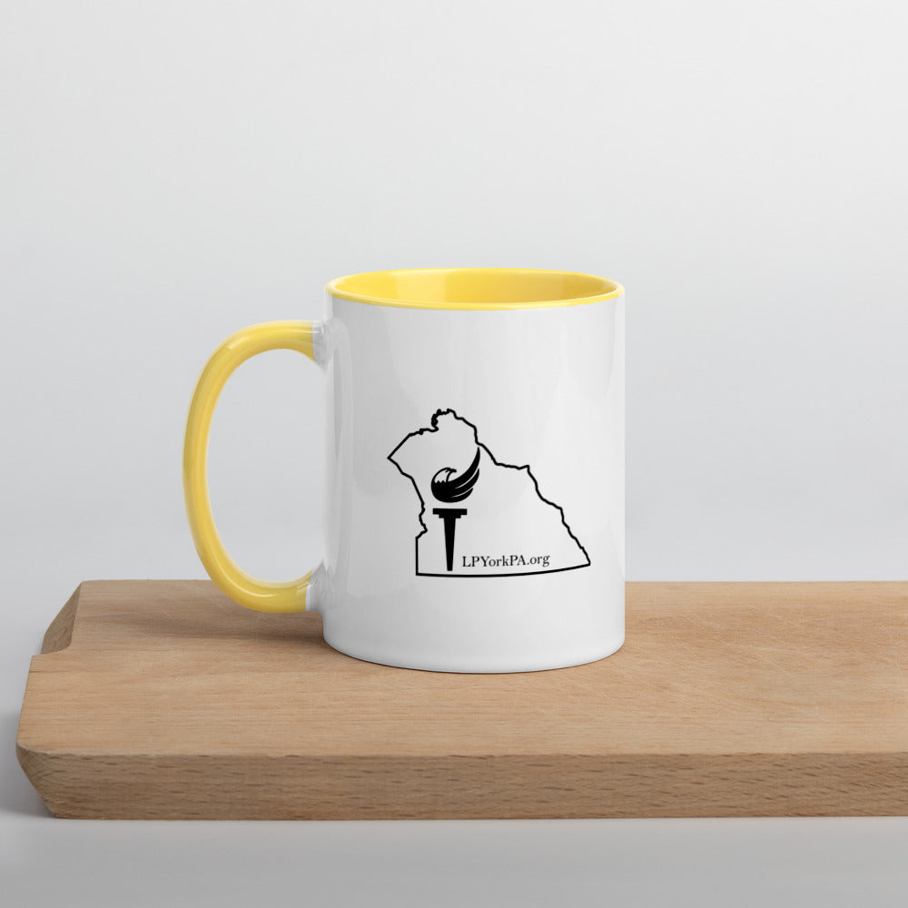 Libertarians of York PA Mug with Color Inside - Proud Libertarian - Libertarian Party of Pennsylvania - York