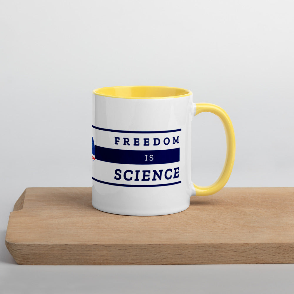 Freedom is Nature, Freedom is Science Mug with Color Inside - Proud Libertarian - The Brian Nichols Show