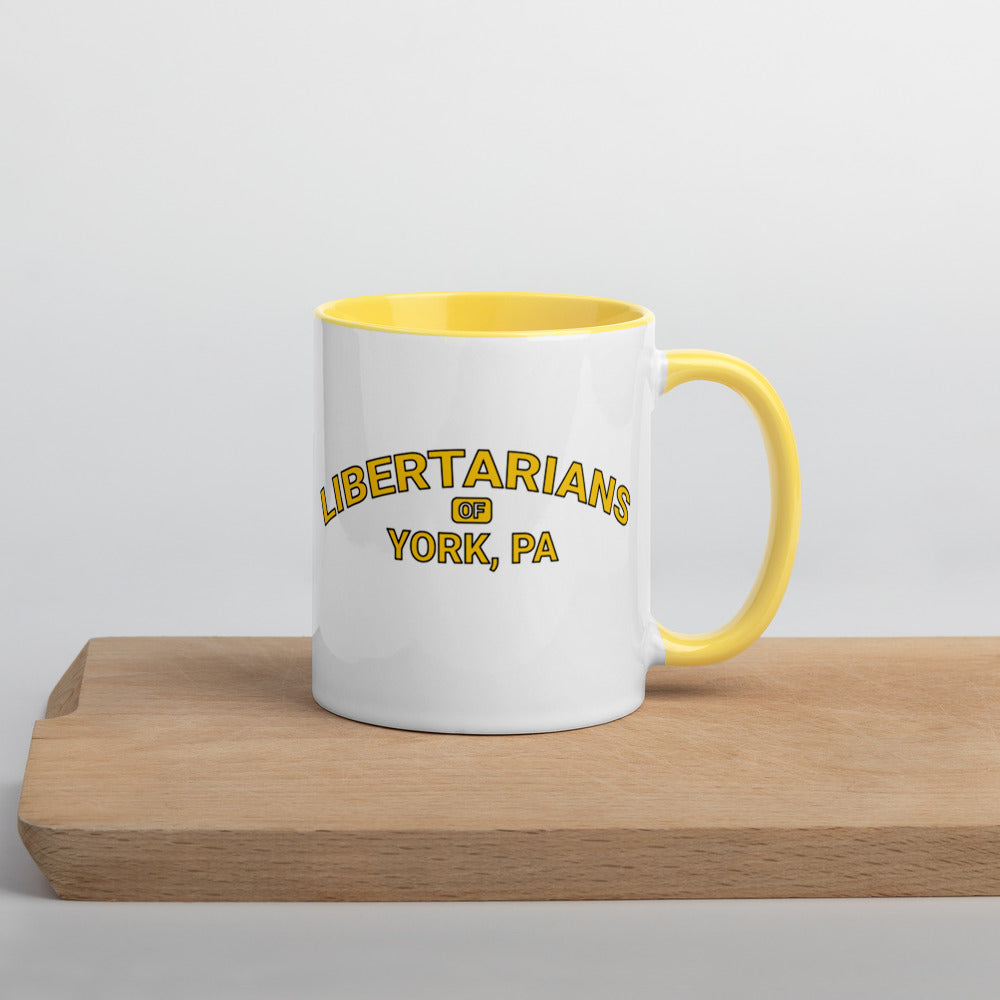 Libertarians of York PA Mug with Color Inside - Proud Libertarian - Libertarian Party of Pennsylvania - York