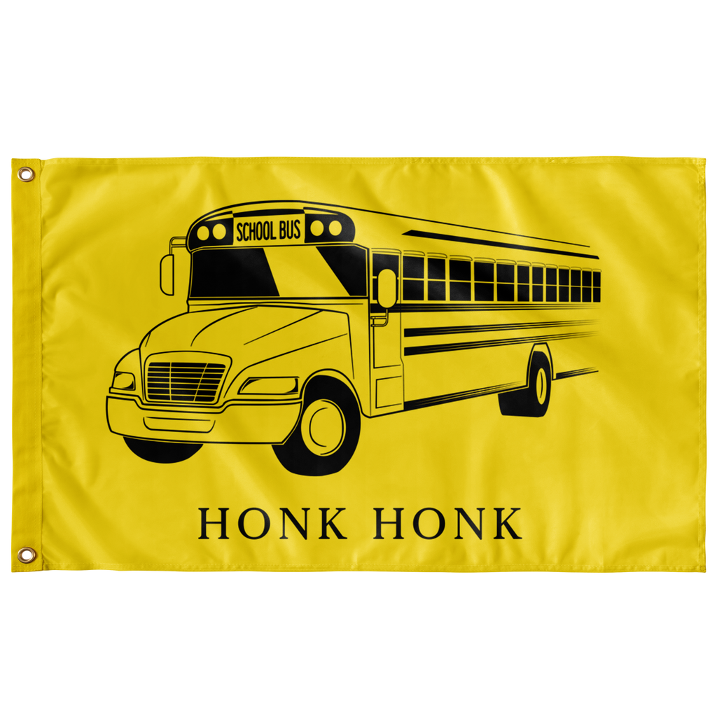 Honk Honk Trucker Protest (don't Tread) Single-Sided Flag - Proud Libertarian - Owluntaryist