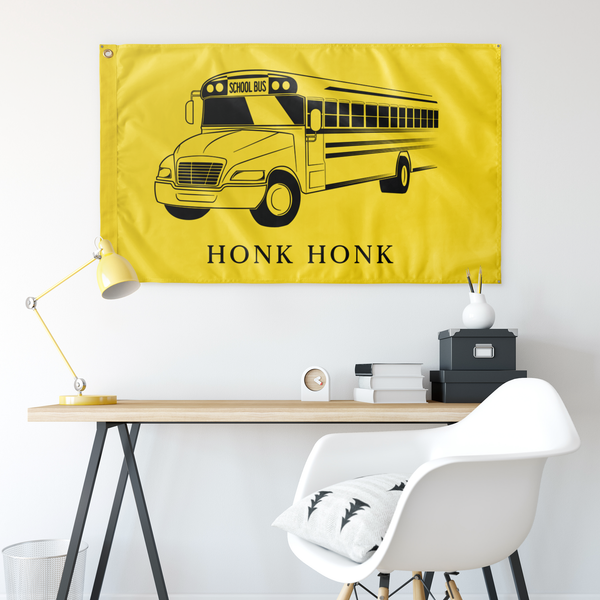 Honk Honk Trucker Protest (don't Tread) Single-Sided Flag - Proud Libertarian - Owluntaryist