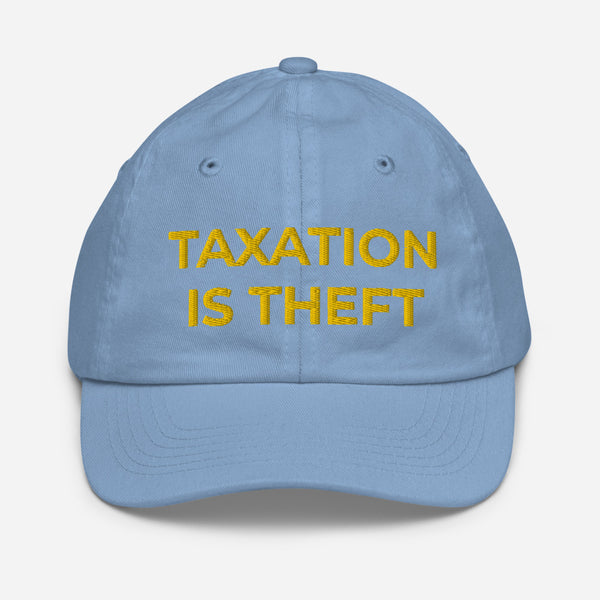 Taxation is Theft Youth baseball cap - Proud Libertarian - Proud Libertarian