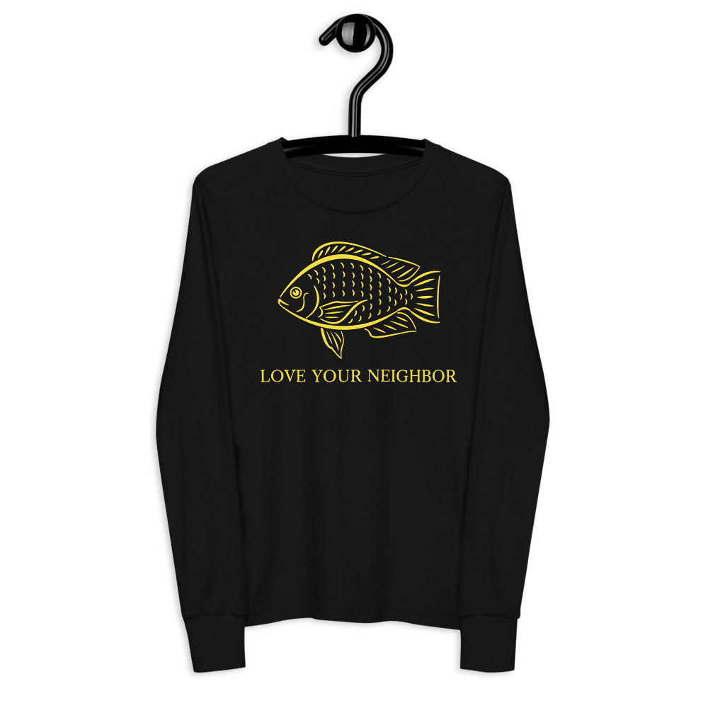 Love your Neighbor Youth long sleeve - Proud Libertarian - Owluntaryist