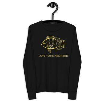 Love your Neighbor Youth long sleeve - Proud Libertarian - Owluntaryist