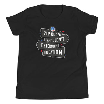 Zip Codes shouldn't determine Education Youth Short Sleeve T-Shirt - Proud Libertarian - The Brian Nichols Show